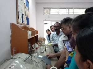 Mr. Rajarshi Bannerjee engaging trainees in hand hold training of Ion Meter