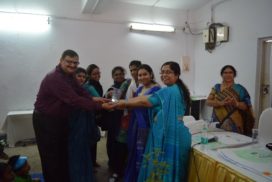 SIGMA officials accepting memento as a token of honour from Director, SOSCV, Kolkata